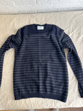 Nardo Blue and grey striped Cashmere sweater