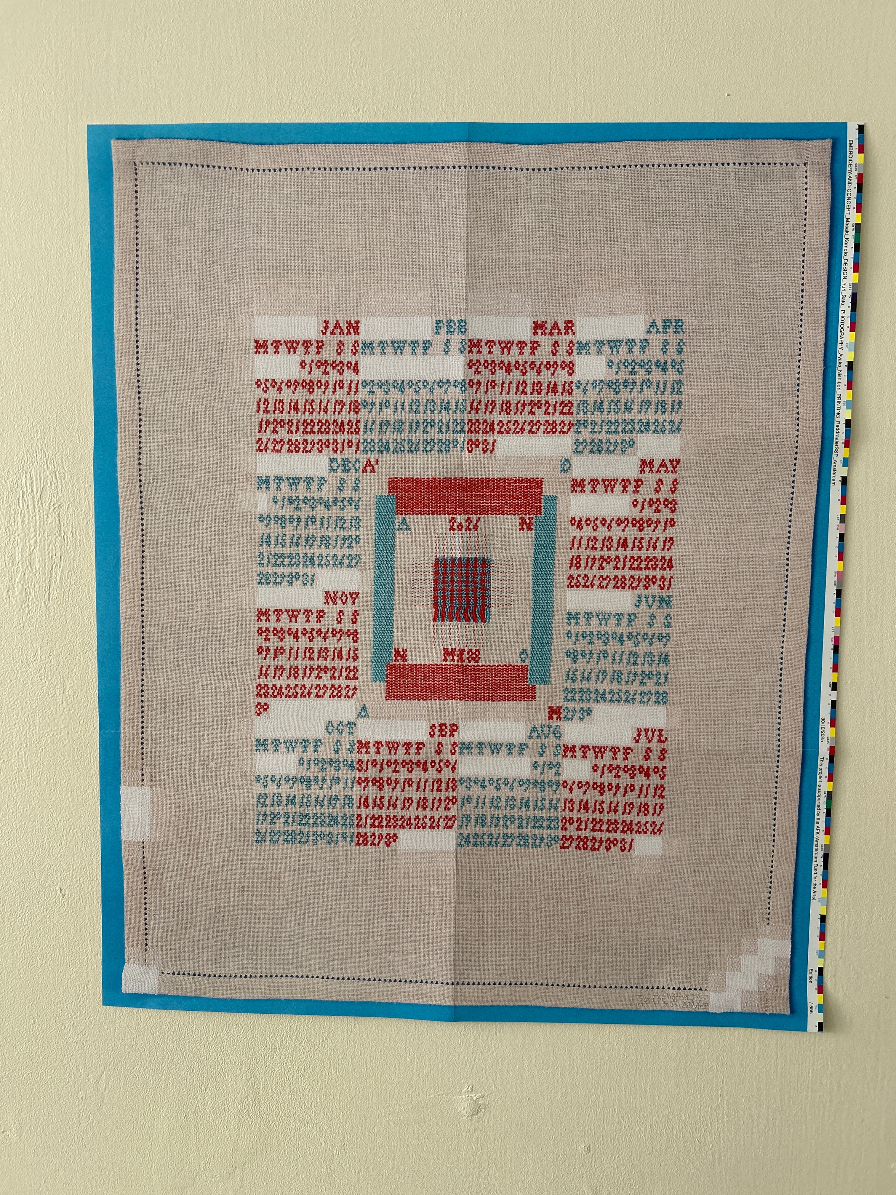 Masaki Komoto Stitched Calendar Print 2026
