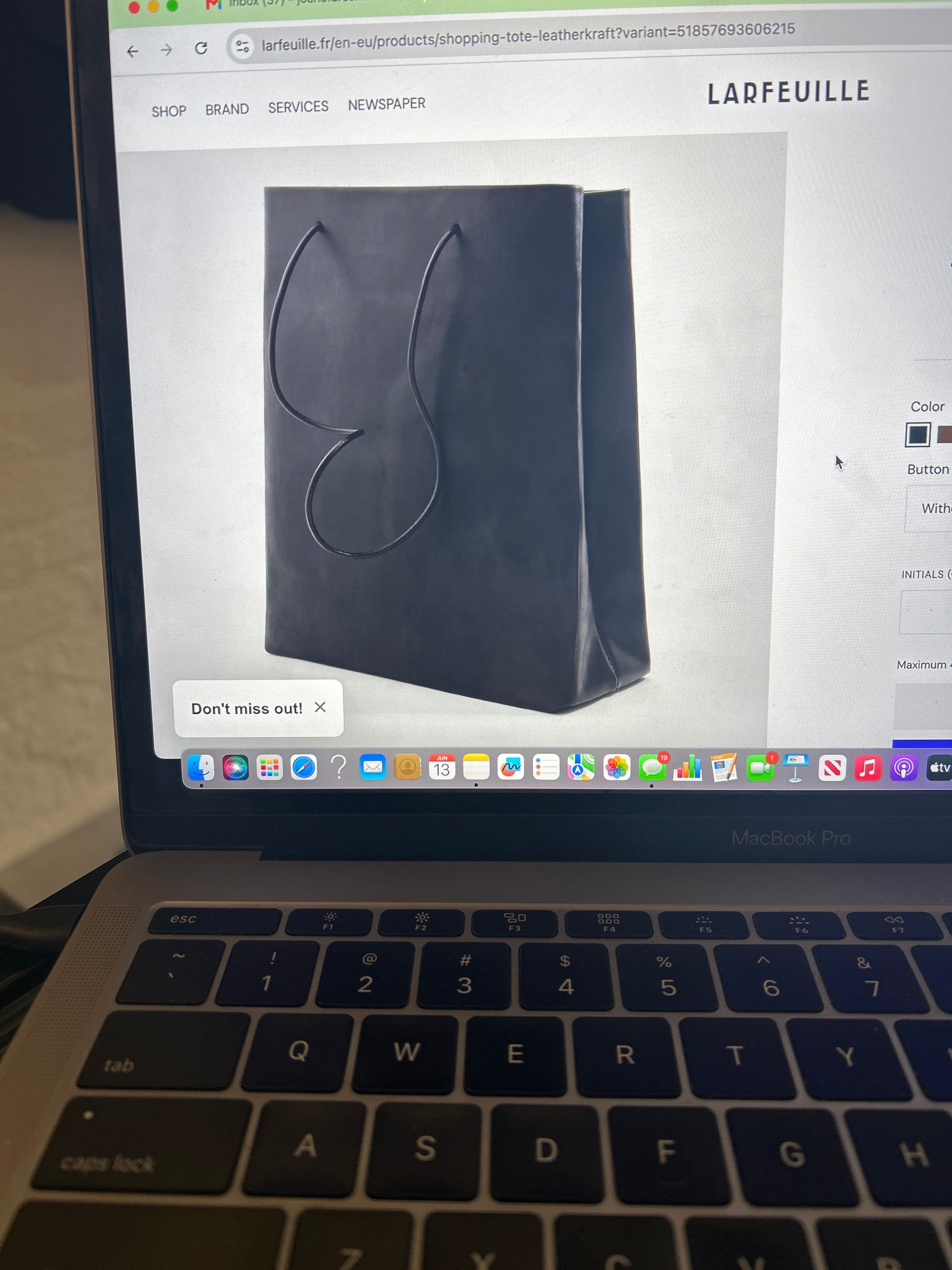 Tall Tote Larfeuille Black