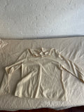 Nardo Cream Collared sweater with pearl buttons
