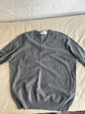 Nardo Grey V Neck Sweater Cashmere